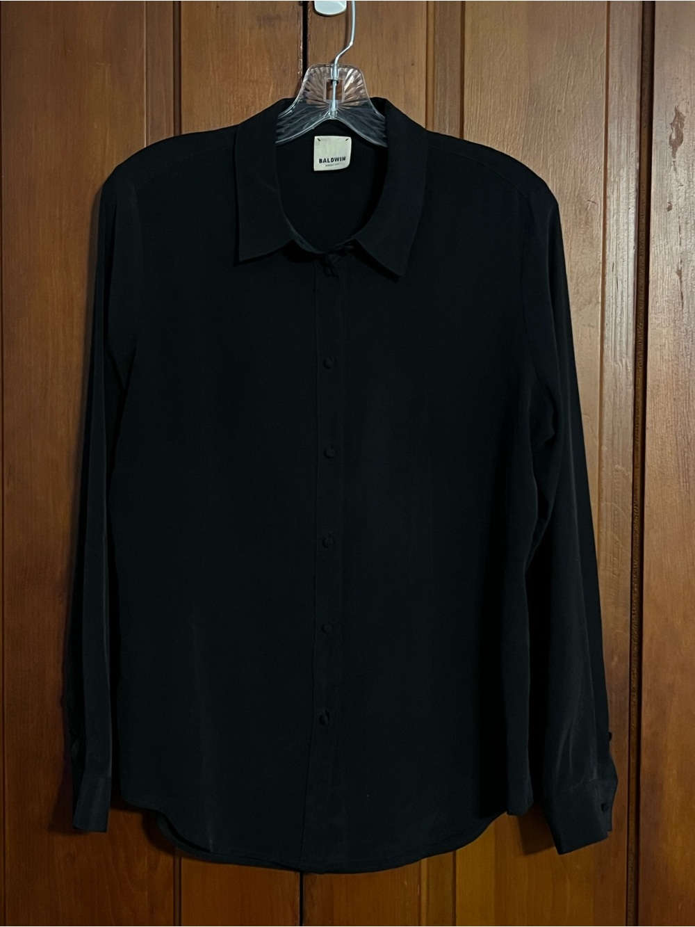 Baldwin Silk Button Up Blouse Size Medium
